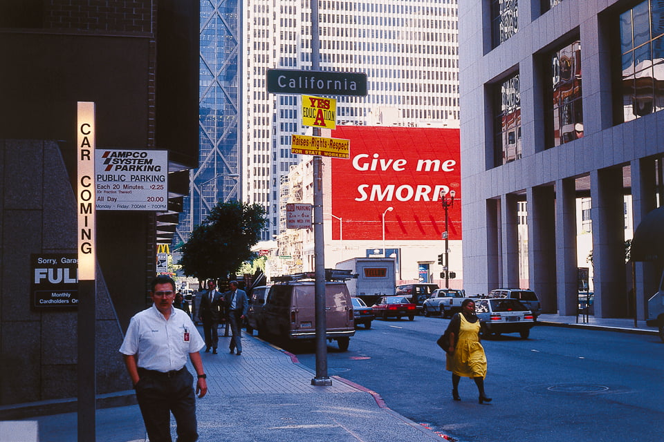Give me SMORP, San Francisco 1997, mural on street